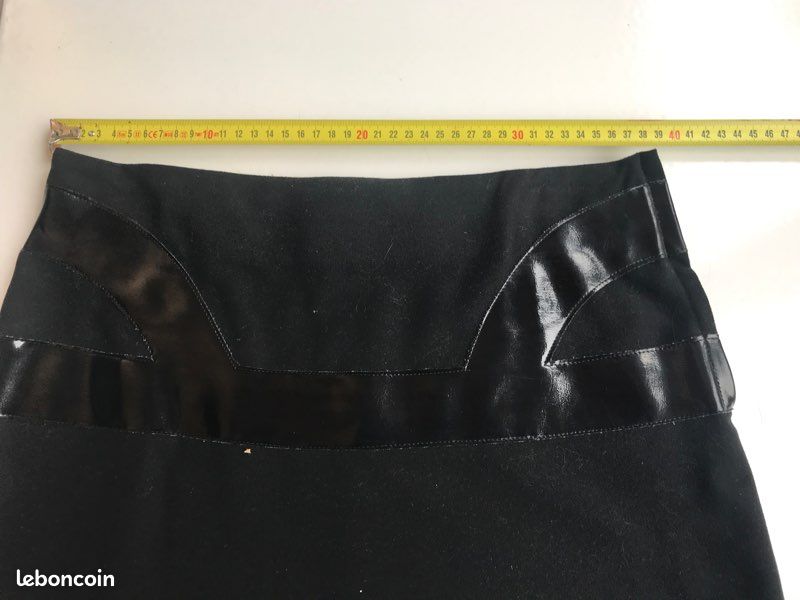 Mini jupe noire comptoir des cotonniers 38 (image 3)