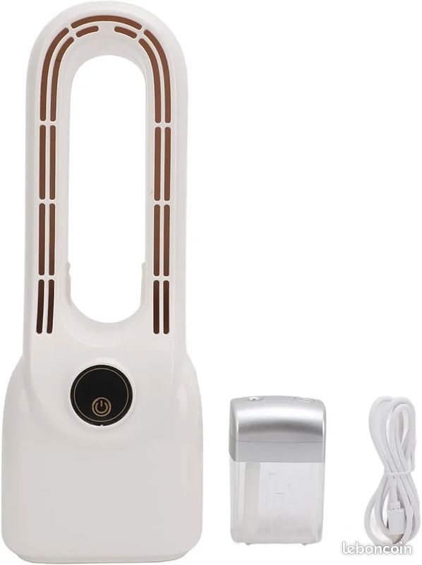 Ventilateur Tour Sans Pales - Silencieux (34 DB), Oscillation 90°, Sécurisé Pour Enfants, Portable