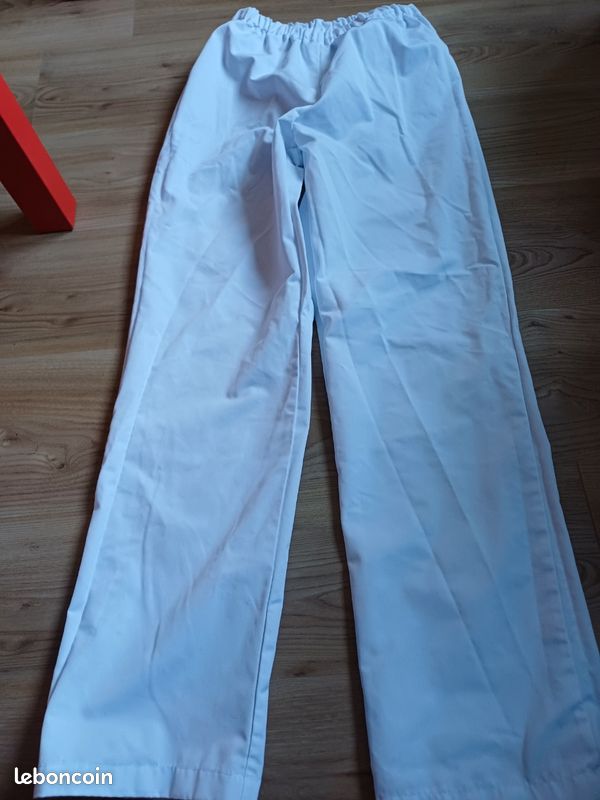 Pantalon blanc tenue professionnelle Taille 38 40 (image 1)