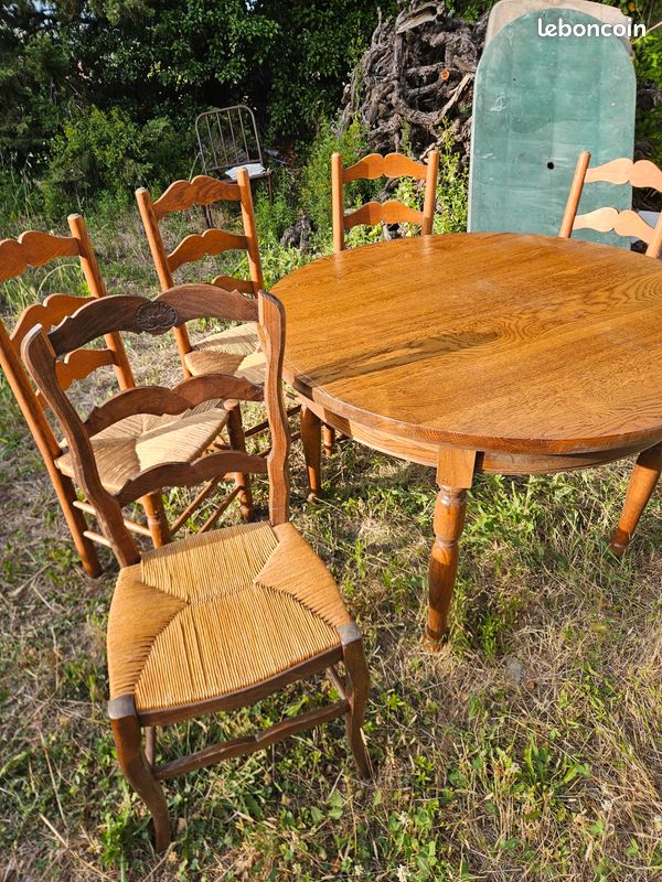 Table bois +5 chaises (image 2)