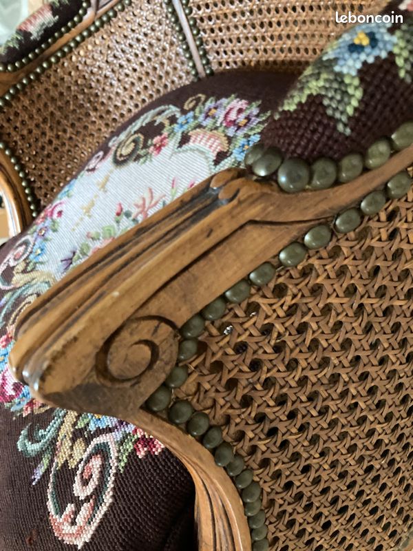 Paire de Bergères style Louis XV (image 5)