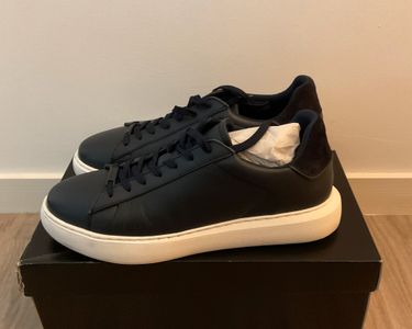 Nike Izac Chaussures Homme Sneakers Bi-matière En Cuir Marron