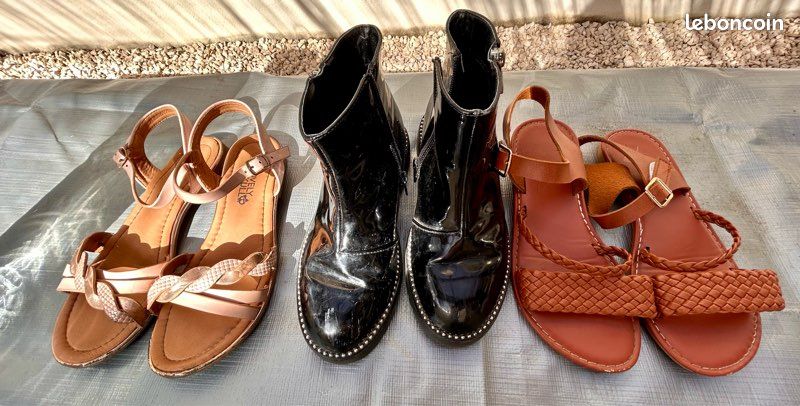 Lot de 3 paires de chaussures 34/35 (image 1)