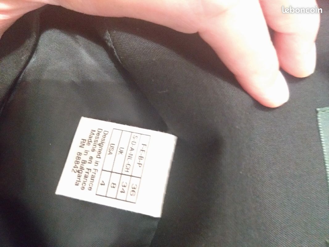 Jupe noire la redoute t 36 neuve nol3 (image 3)
