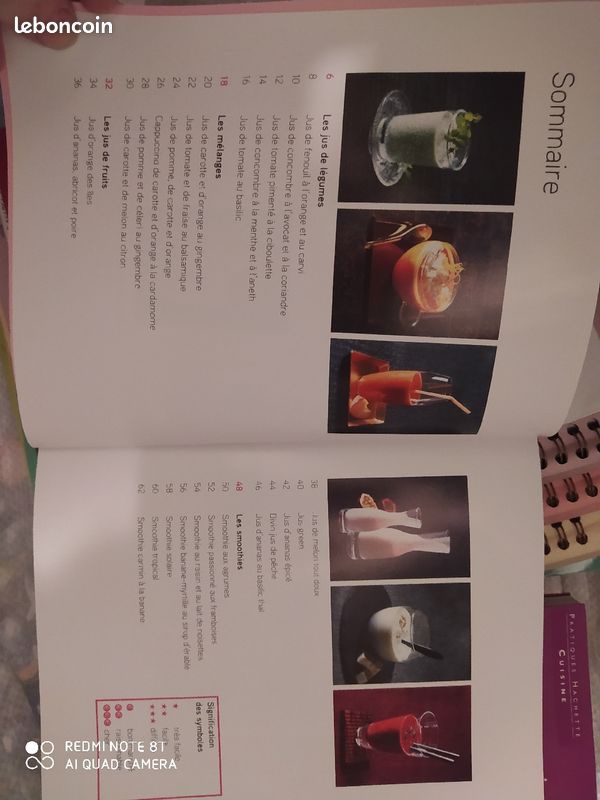 Livre de recettes jus et smoothies de Cyril Lignac (image 3)