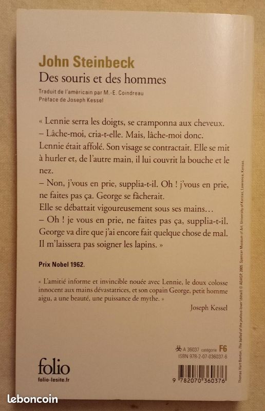 Des Souris Et Des Hommes – John Steinbeck (image 4)