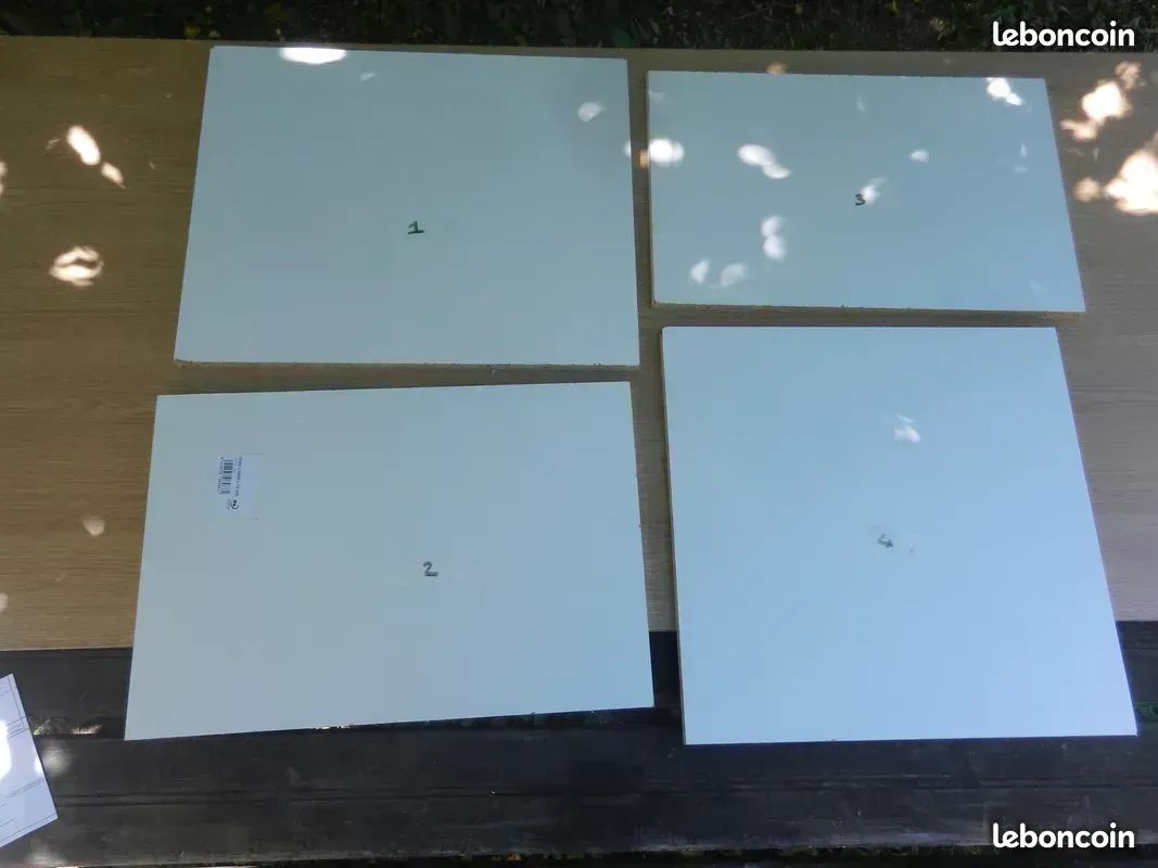 4 petits panneaux mélamine blanc (image 1)
