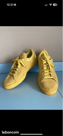 Basket Puma Suede jaune Chaussures
