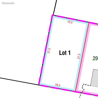 Terrain 520 m² Ingre