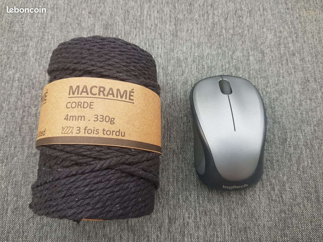𧔠Lot de 5 bobines de macramé : 4mm, 330g, 4 coloris , crochet ou tout autre loisirs créatifs 𧔠(image 3)