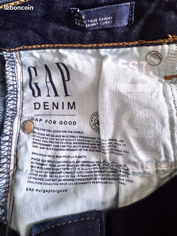 GAP Denim jean skinny bleu femme – taille 24R (≈ XS/S) – comme