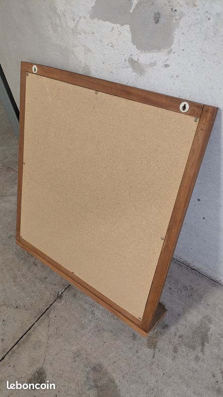 Miroir avec tablette en teck (image 3)