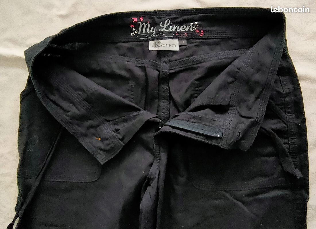 1 pantacourt noir femme K. Woman KIABI (image 4)