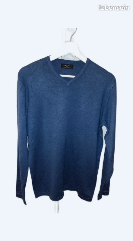 Pull col en V homme Zara Vêtements