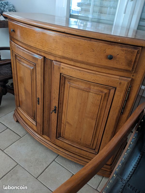 Petit buffet bas merisier - bahut style Louis Philippe (image 2)