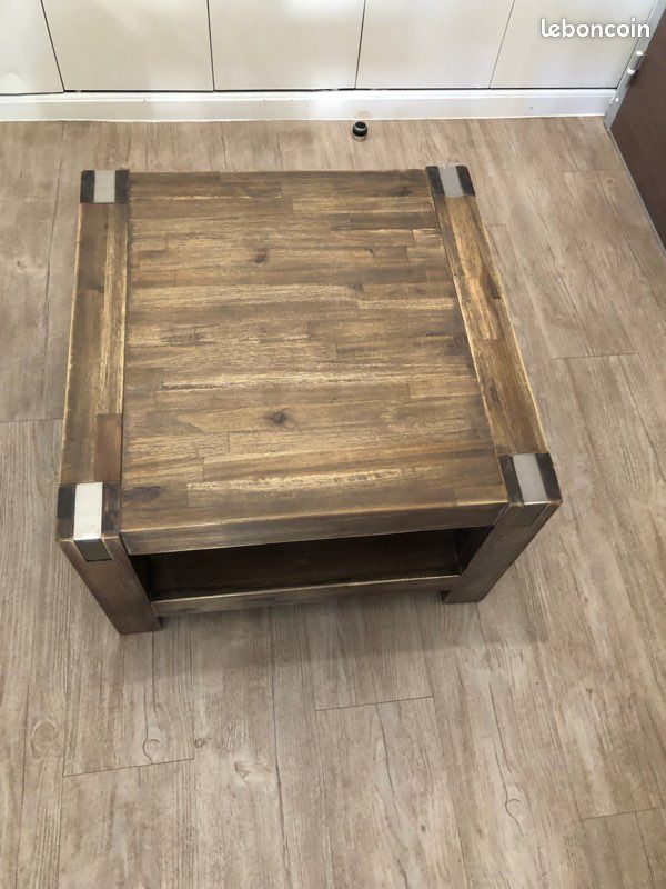 Table basse en bois d’acacia H&H (image 3)