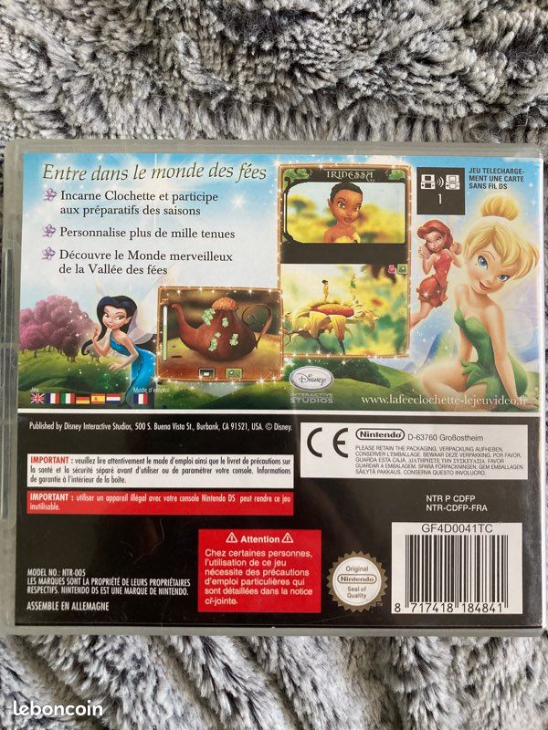 Jeu Nintendo DS La fée clochette (image 2)
