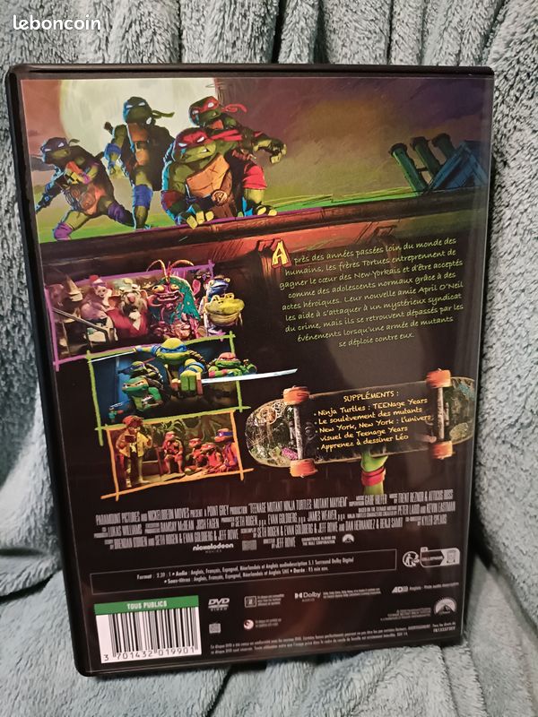 Ninja Turtles teenage years (le film de 2023) DVD - DVD - Films 