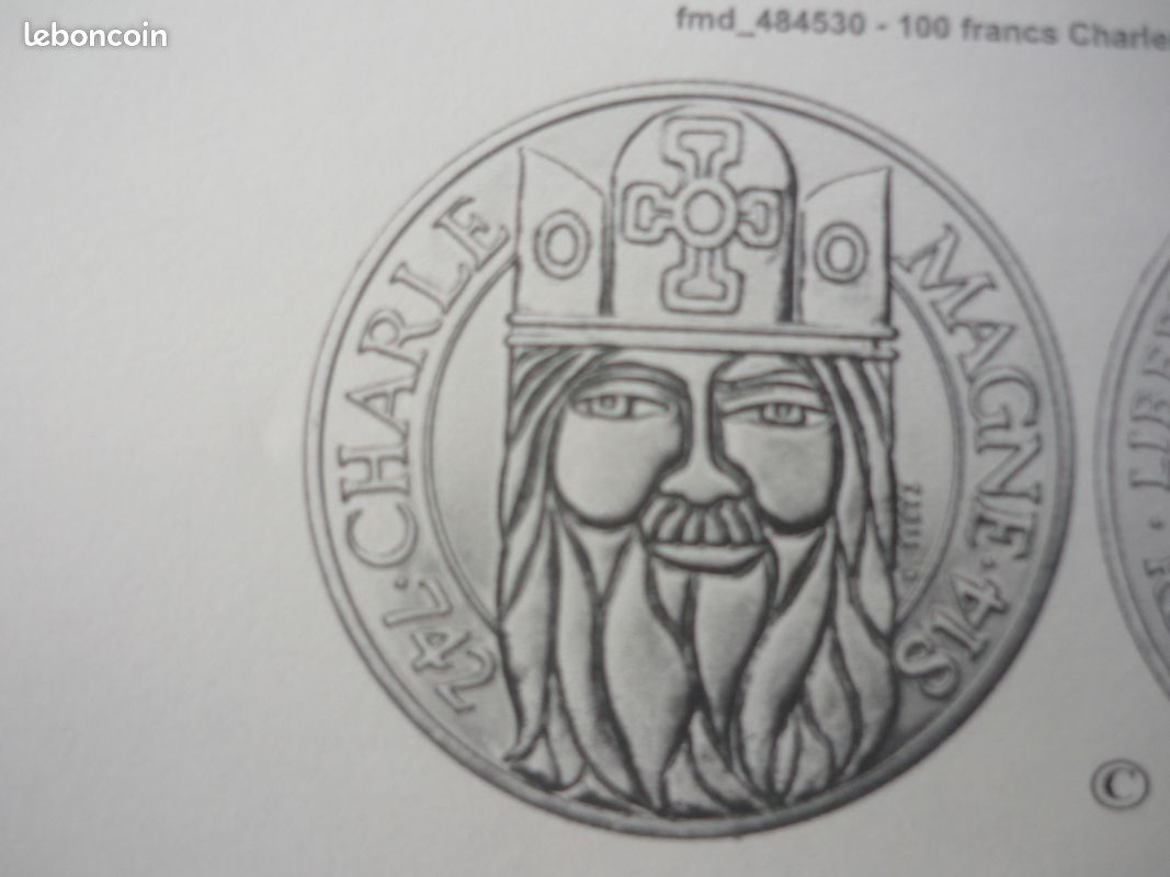 Piece de 100 franc en argent (image 1)