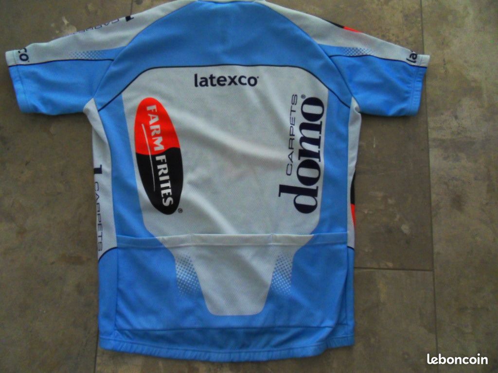 Maillot Cycliste Vintage Lotto Vermarc, Taille M - Livraison Offerte