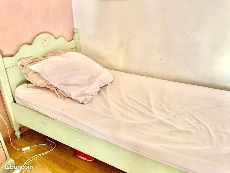 Chambre fille vintage chêne peint (image 3)