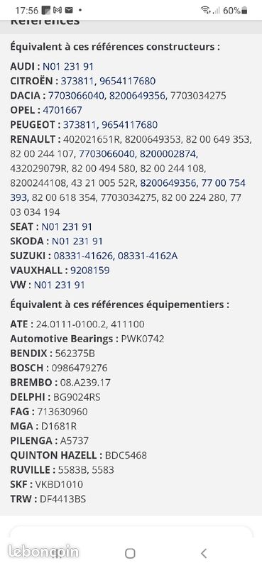 Disques De Frein Arrière SNR – Lot De 2, Diamètre 274mm, Pour Renault Scénic I/II – Compatible Plusieurs Modèles