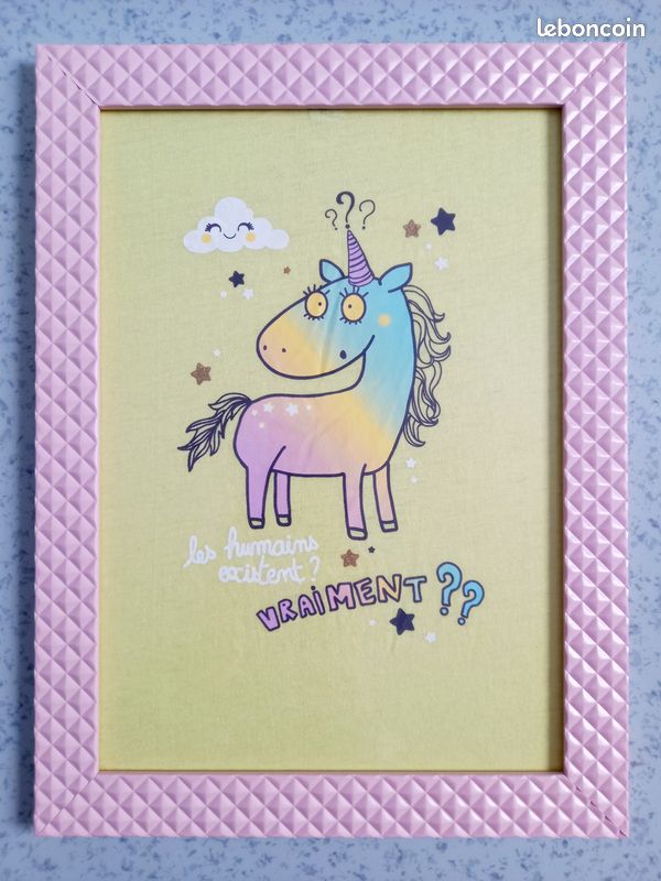 Cadre licorne rose (image 2)