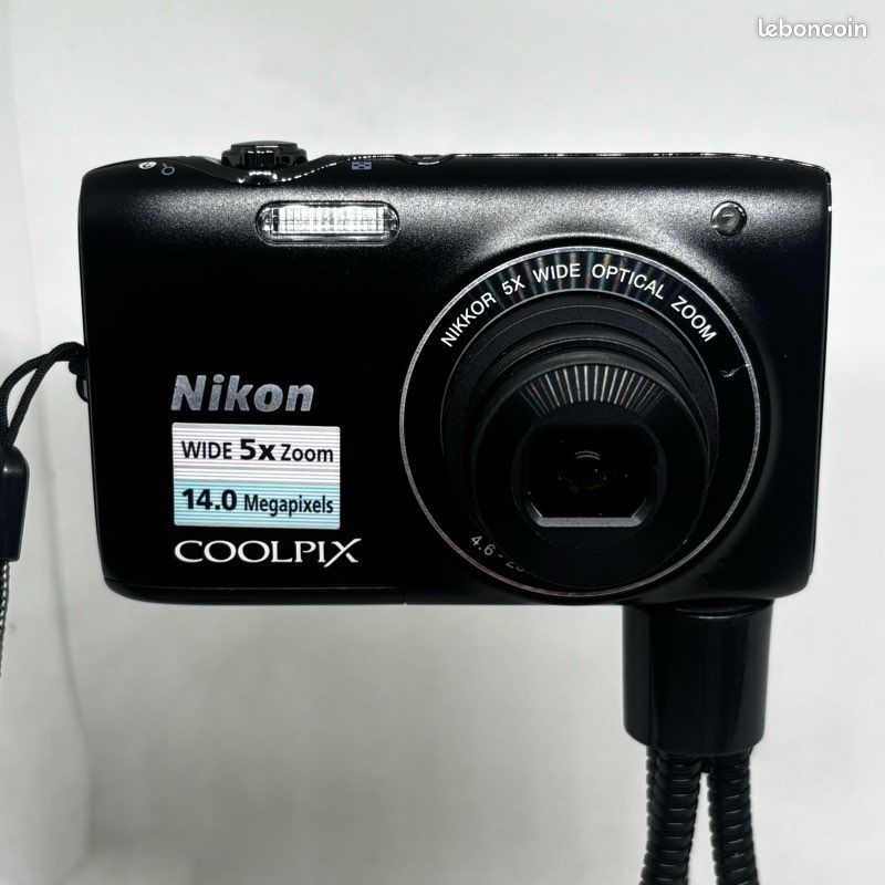 Nikon Coolpix S3300 Compact 16Mpx - Noir - Occasion Testé Avec Chargeur