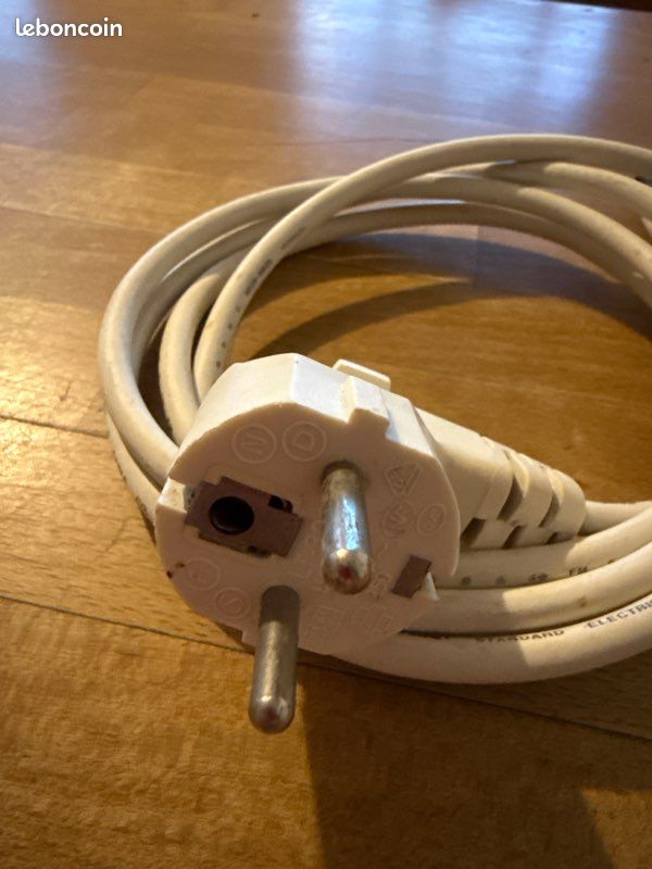 Cordon d’alimentation 230 V blanc (image 2)