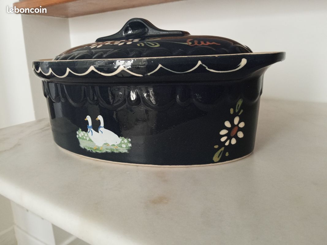 Grande cocotte alsacienne ovale neuve (image 2)