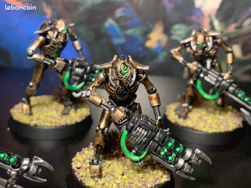 Guerriers + nuées de scarabées peints - NECRON - Warhammer (image 5)
