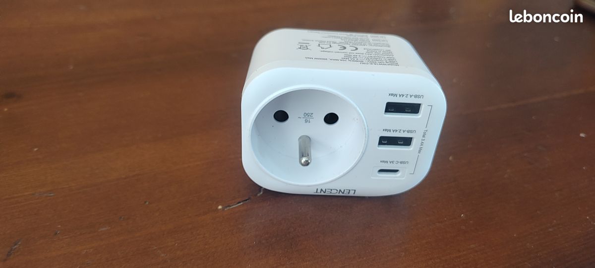 Adaptateur Voyage Australie 5 En 1 - Prise Secteur + 2 USB-C + 2 USB-A, Pour Australie, NZ, Fidji, Etc.