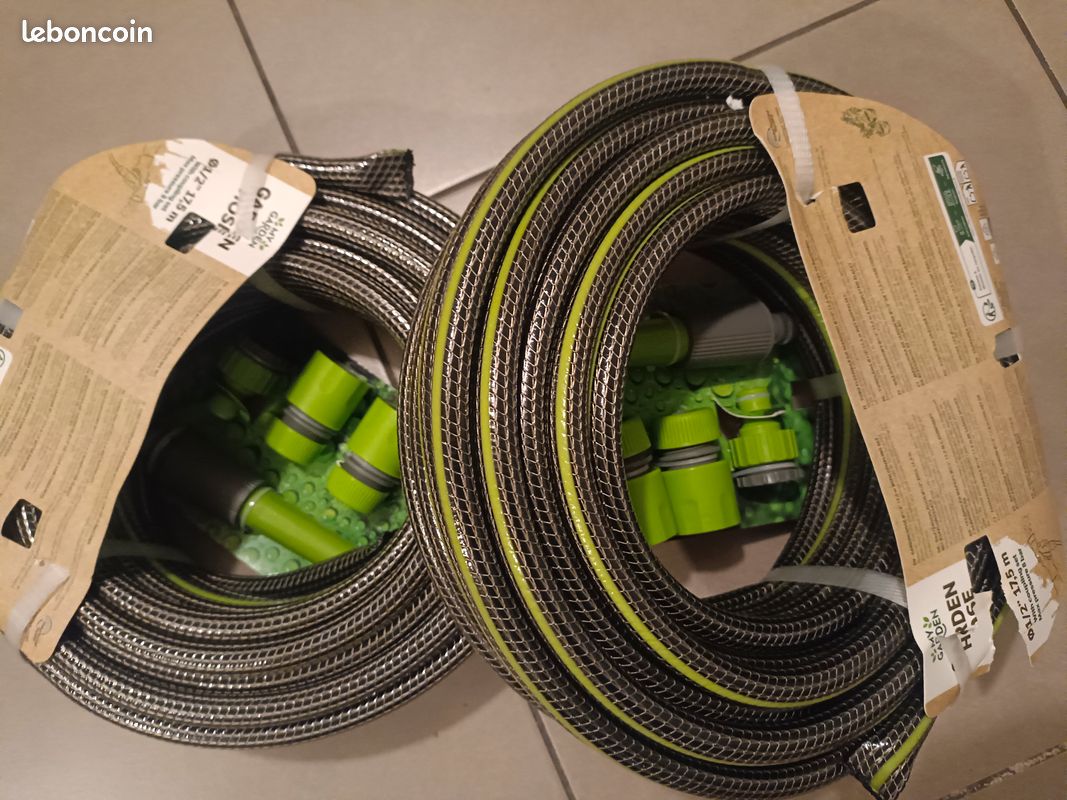2 tuyau d'arrosage avec raccords (image 2)