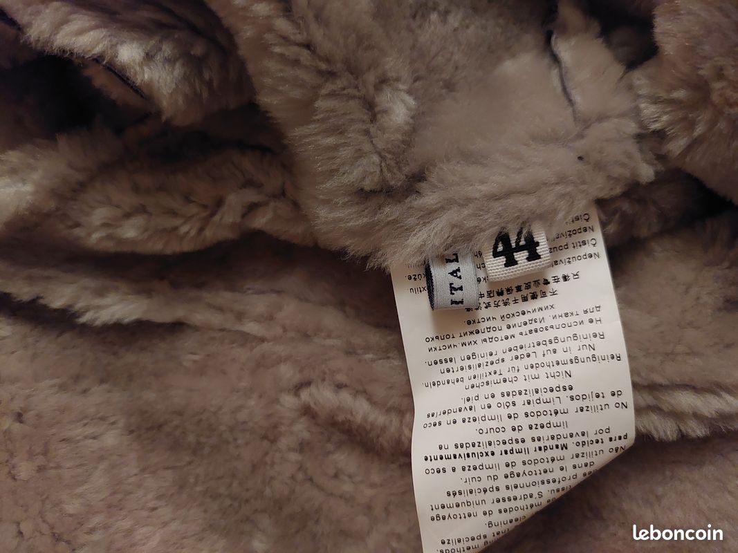 Manteau cuir/mouton AERONAUTICA MILITARE (image 3)