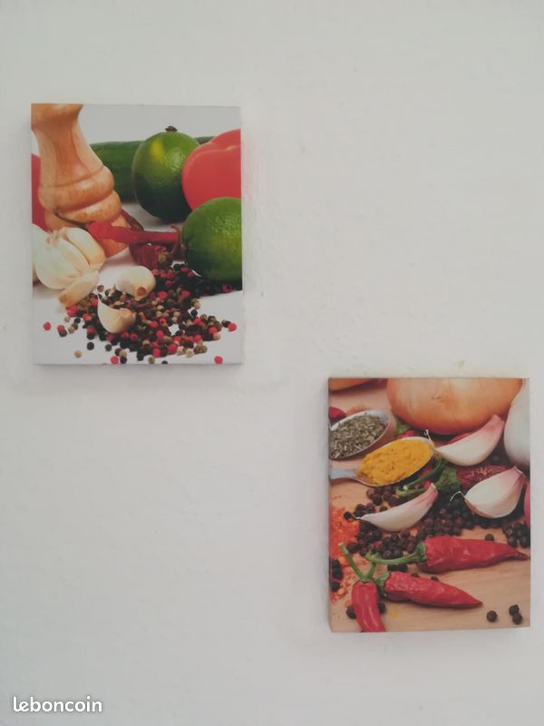 2 Tableaux motif épices. Couleurs vives (image 3)