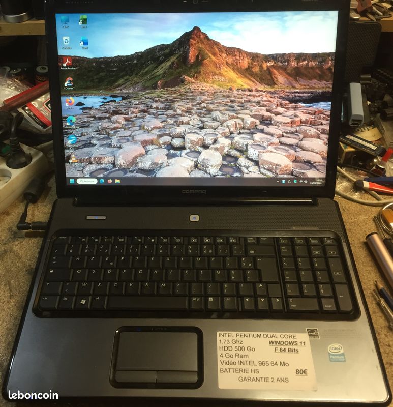 Pc portable hp compaq w11 17" 4 Go GARANTIE 2 ANS Informatique pc (image 1)