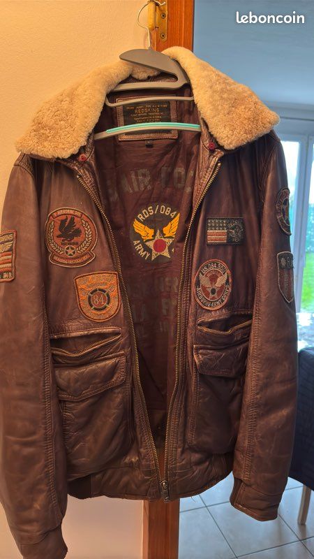 Blouson Aviateur Redskins Redskins Veste Cuir Blouson Cuir