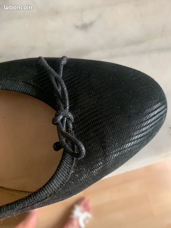 Ballerines noires cuir (image 2)