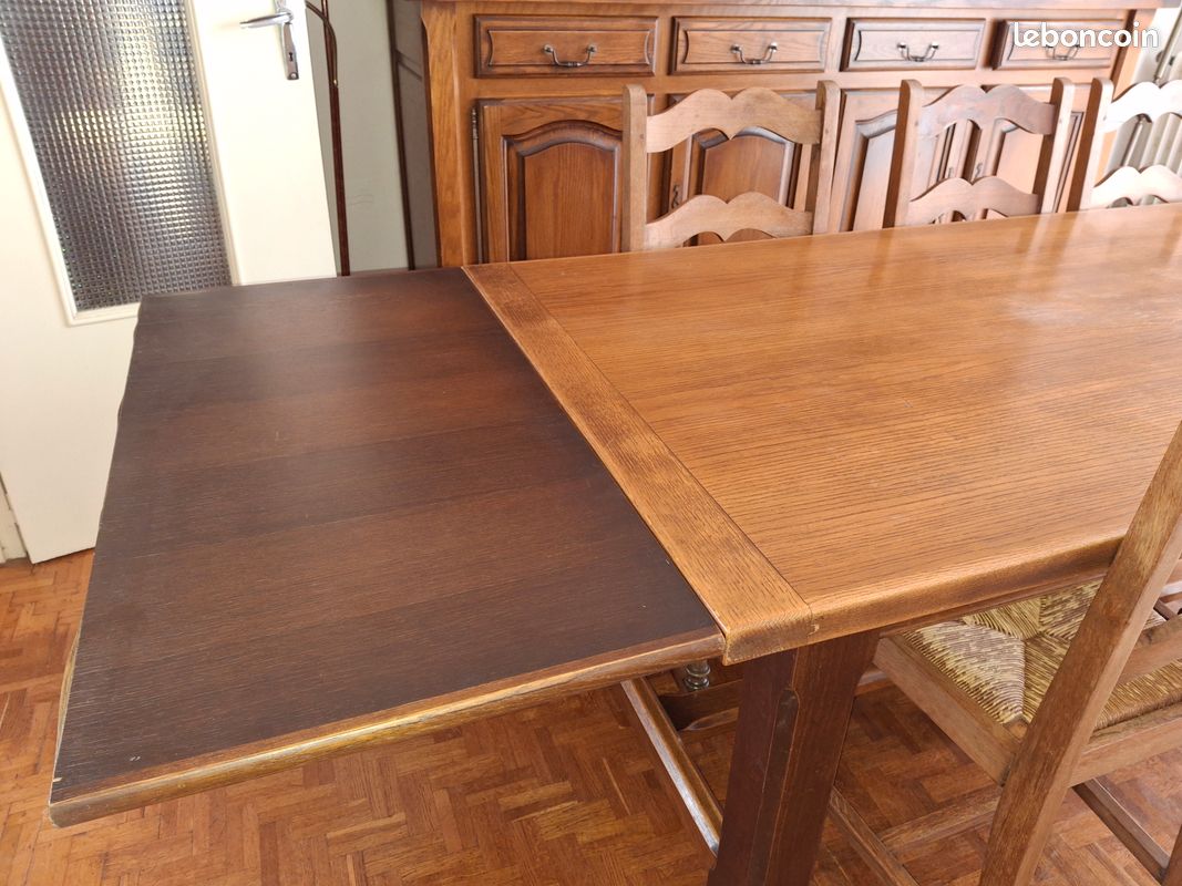 Table monastère, rallonges et chaises comprises (image 5)