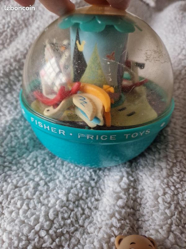 Jouet vintage fisher price carroussel culbuto poly roly ideal collectionneur (image 3)