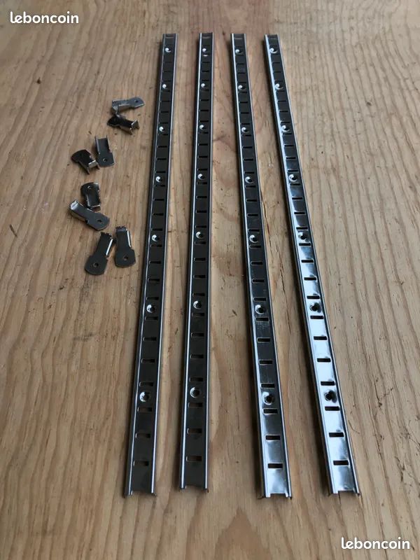 Lot De 12 Taquets Métal Nickel Pour Meubles IKEA - Gersby, Hemnes, Komplement, Pax, Billy