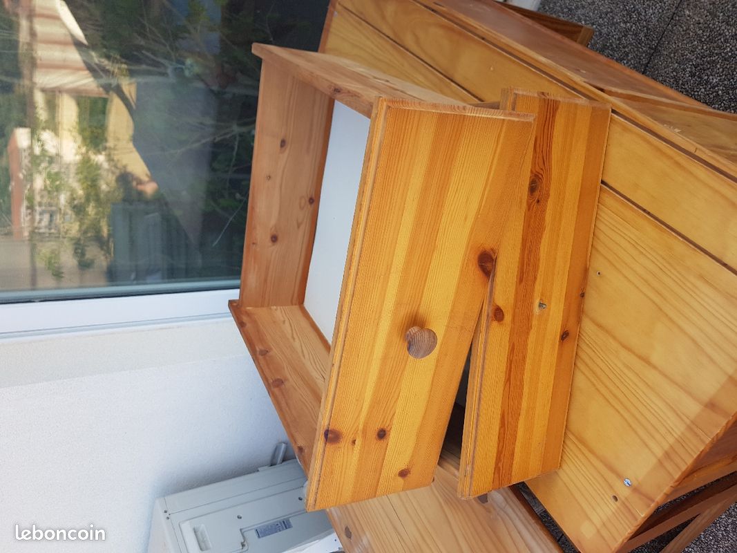 2 tiroirs en bois 48x47,5x17,5 (image 1)