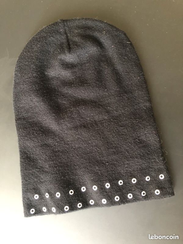 Bonnet noir avec oeillets bonnet Zara (image 4)