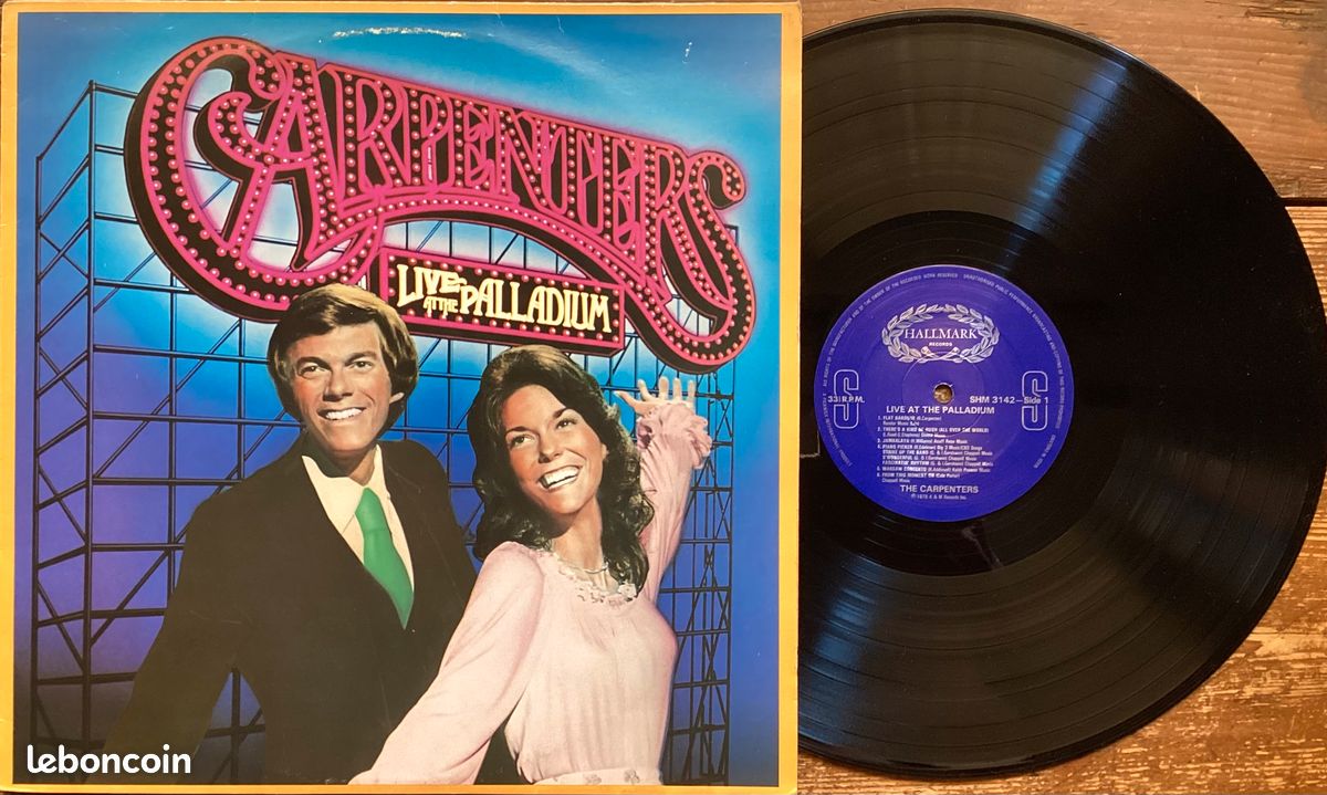 ♈️ lp album vinyl carpenters rare 1976 « live at the palladium 