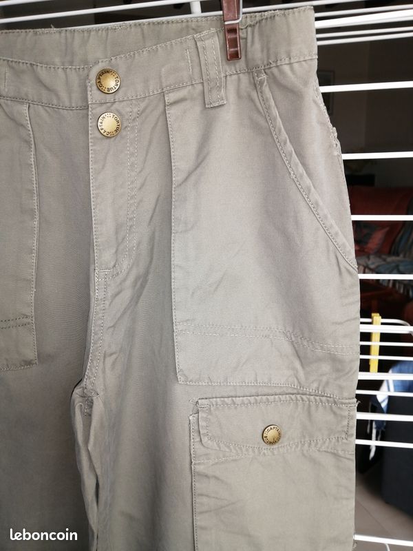 Pantalon Kaki Garçon Savane - Taille 12 (27x28 Pouces) - 100% Coton (Très Bon état)