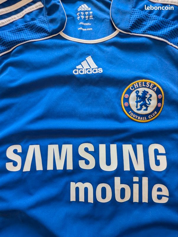 Chelsea FC Frank Lampard #8 maillot domicile 2006–08 – Adidas – XL (image 3)