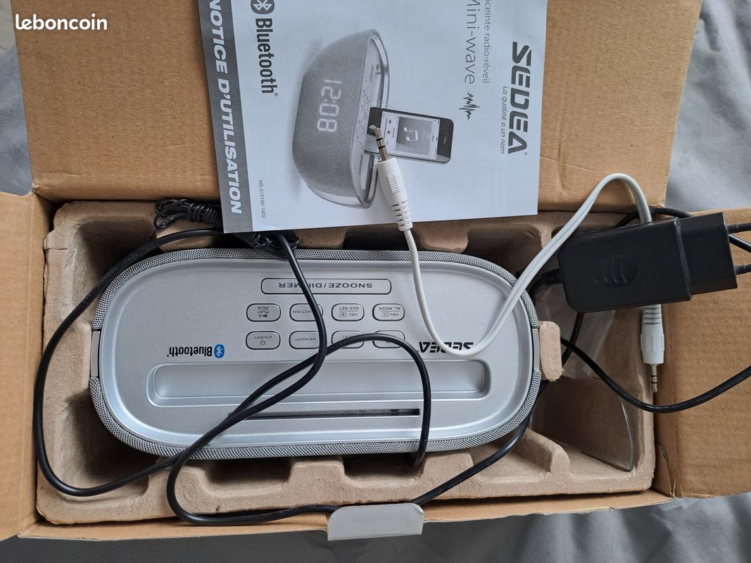 Enceinte radio reveil bluetooth NEUF (image 3)