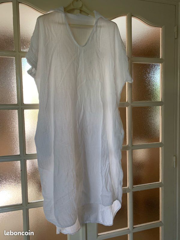 Robe chemisier blanc Taille Unique (image 1)