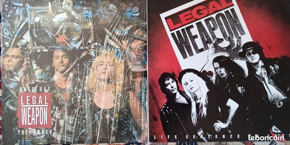 Vinyl lot de 2 disques Legal Weapon Take Out The Trash et Life 