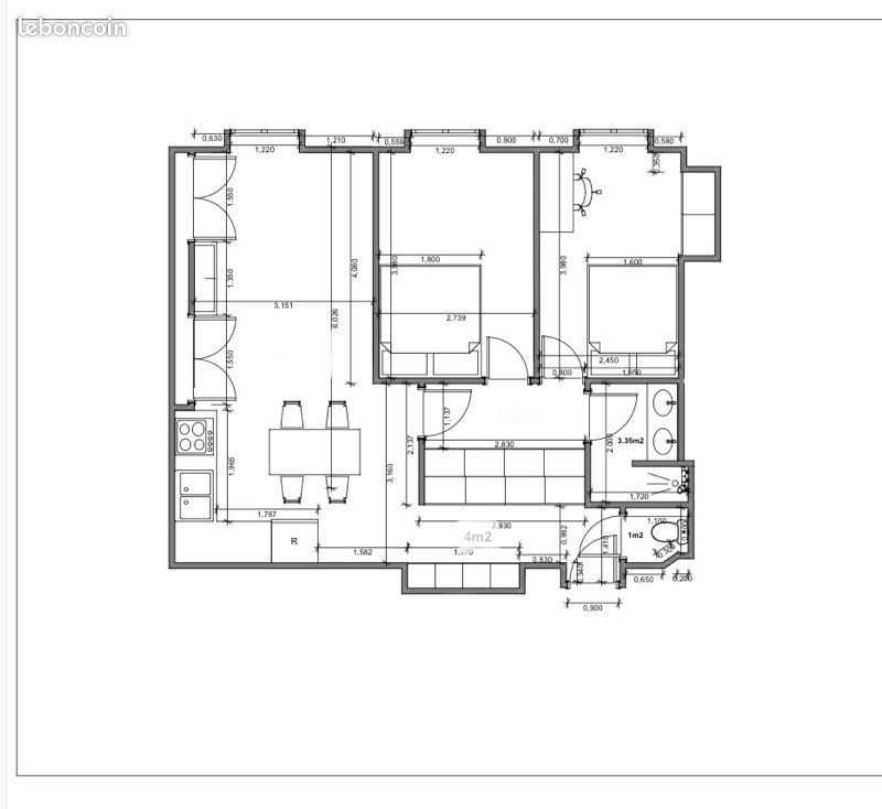 Appartement 3 pièces 63 m² · à Lyon · 63 m² · 380 000 €